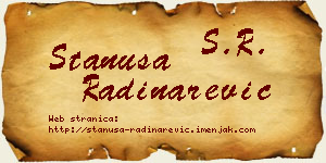 Stanuša Radinarević vizit kartica